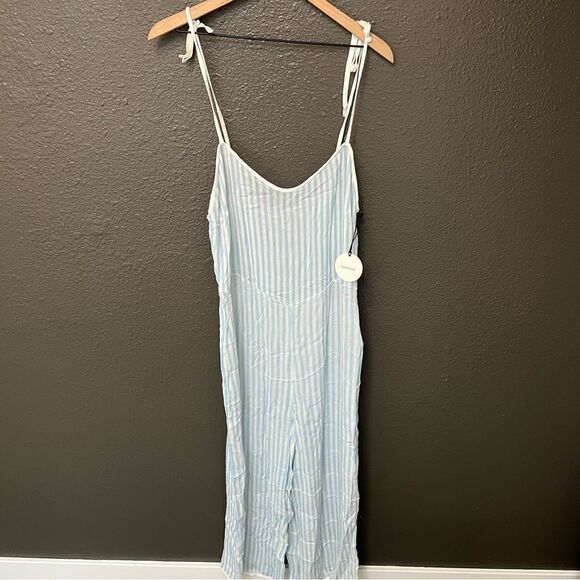 NWT Tularosa Jaqueline Jumpsuit in Blue Stripe | size L - Picture 4 of 11